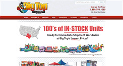 Desktop Screenshot of bigtopinflatables.com